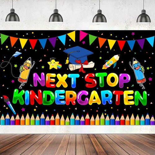 Large 71x43 Inch Preschool Graduation Backdrop Preschool Graduation Banner fo...