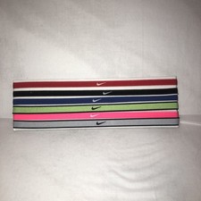 Nike Swoosh Sport Headbands Hairbands 6 Pack Black Red Pink Green Purple Gray