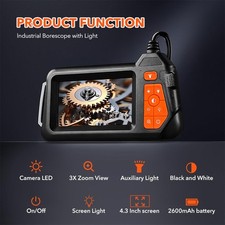 Industrial Endoscope Camera HD 1080P 4.3" IPS Screen Borescope Inspection Camera — image 3