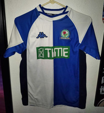 Blackburn Rovers 2000 2001 2002 Home Vintage KAPPA Jersey READ Youth Size Large