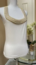 Valentino Pearl Halter Top size 42 $495