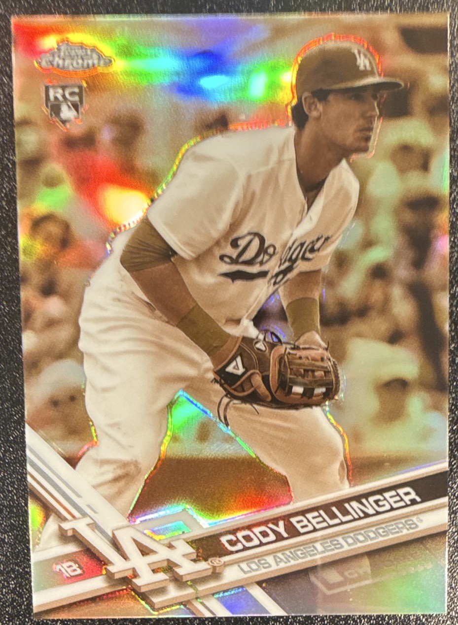2017 Topps Chrome Cody Bellinger RC Sepia Refractor #79 Los Angeles Dodgers