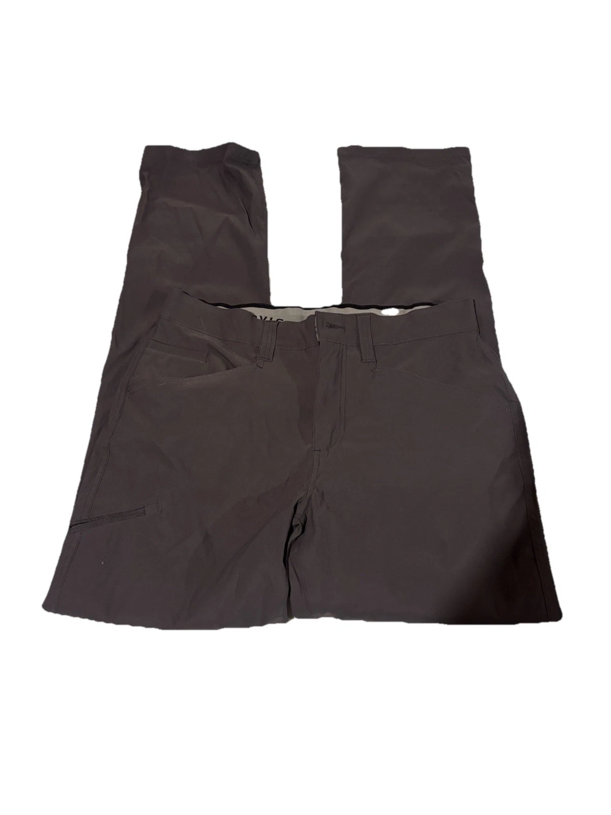 Orvis Men’s Size 32x34 Gray Nylon Polyester Straight Leg Outdoor Hiking Pants
