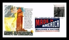 US COVER MADE IN AMERICA BUILDING A NATION FIRST DAY ISSUE PANDA CACHET