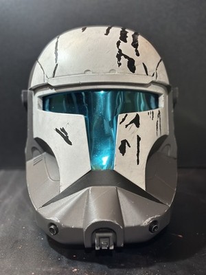 Scorch Clone Commando Helmet - Custom Finish - Sanded, Painted, Weathered