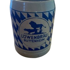 Vintage Lowenbrau  Buttenheim Lion 0.5 L Stein Mug Stoneware