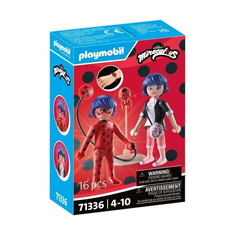 PLAYMOBIL 71336 Miraculous jouet miniature pour recréer les aventures à la maison