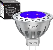 MR16 LED Light Bulbs, 35-Watt Equivalent UV Blacklight Light 5W LED Bulb UVA