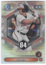 Ike Irish 2026 Bowman Chrome Scouts' Top 100 Prospects #BTP84 Baltimore Orioles