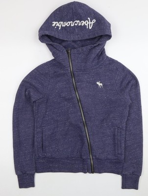 Abercrombie & Fitch Hoodie Damen blau, M, Full Zip