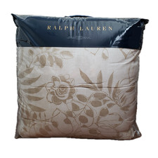 Ralph Lauren King Cecily Palmetto Botanical Print Tan Comforter 470