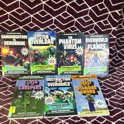 Unofficial Minecraft Gameknight999 Lot of 6 Paperback Books Cheverton/Morgan
