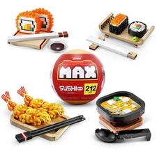 Zuru Max Sushi Bar LOT of 4 Balls All complete 4 Sets 139, 146, 181, 212 pcs