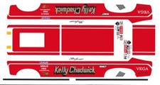 KELLY CHADWICK 1971 VEGA NHRA 1/43rd Scale Slot Car Waterslide Decals