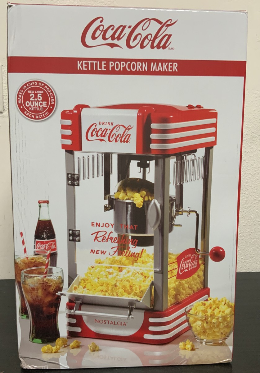 🍿 Nostalgia Popcorn Maker, 2.5 Oz Kettle COCA COLA EDITION