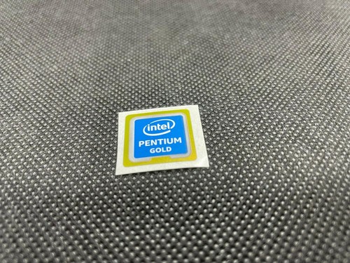 INTEL PENTIUM GOLD Sticker LOGO Aufkleber Intel inside Badge Label Decal Blue - Afbeelding 6 van 12