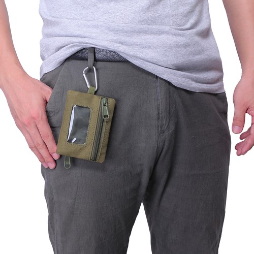 Tactical Mini EDC Pouch Coin Purse Keychain Pockets Credit Card Holder Waist Bag - Picture 8 of 15