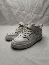 Nike Court Borough Low 2 TDV White/White BQ5453-100 Toddler Size 9C