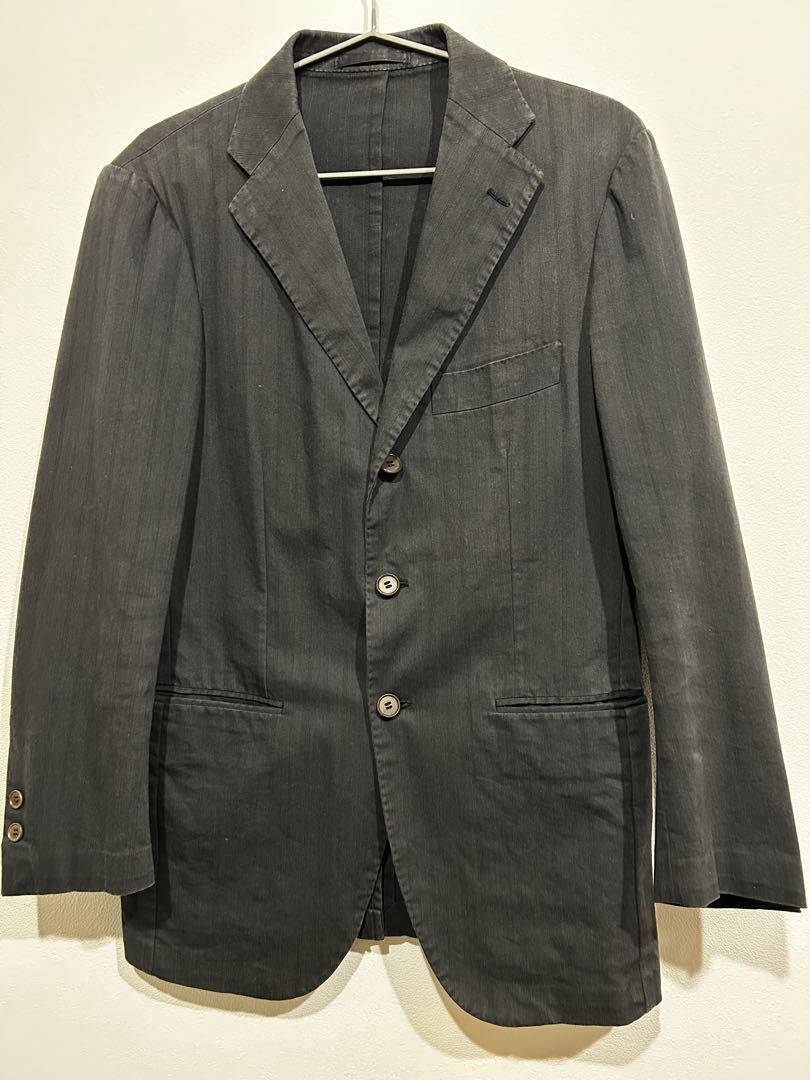 Ring jacket Plaid Tailored Jacket cotton Black 42 | eBay