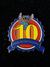 PINS DISNEY PIN 10 YEARS OF PIN TRADING STITCH WDW DISNEYWORLD