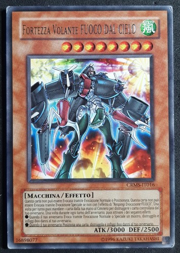 FLIEGENDE FESTUNG FEUER VOM HIMMEL Selten auf Italienisch (EXC) CRMS-IT016 YUGIOH