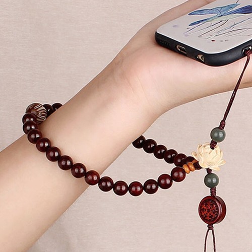 Telefon Charme Perlen Handy Lanyard Handgelenk Strap Anhänger Handy Gurt - Zdjęcie 9 z 12