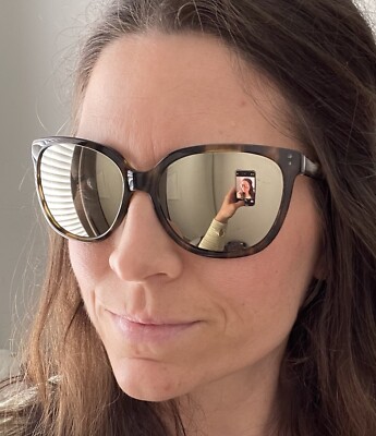 Banana Republic Tortoise Shell Reflective Gold Lense  display picture 2