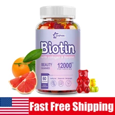 Premium Biotin Collagen Gummies for Joints,Wrinkles,Hair,Skin,Nails 60 Gummy