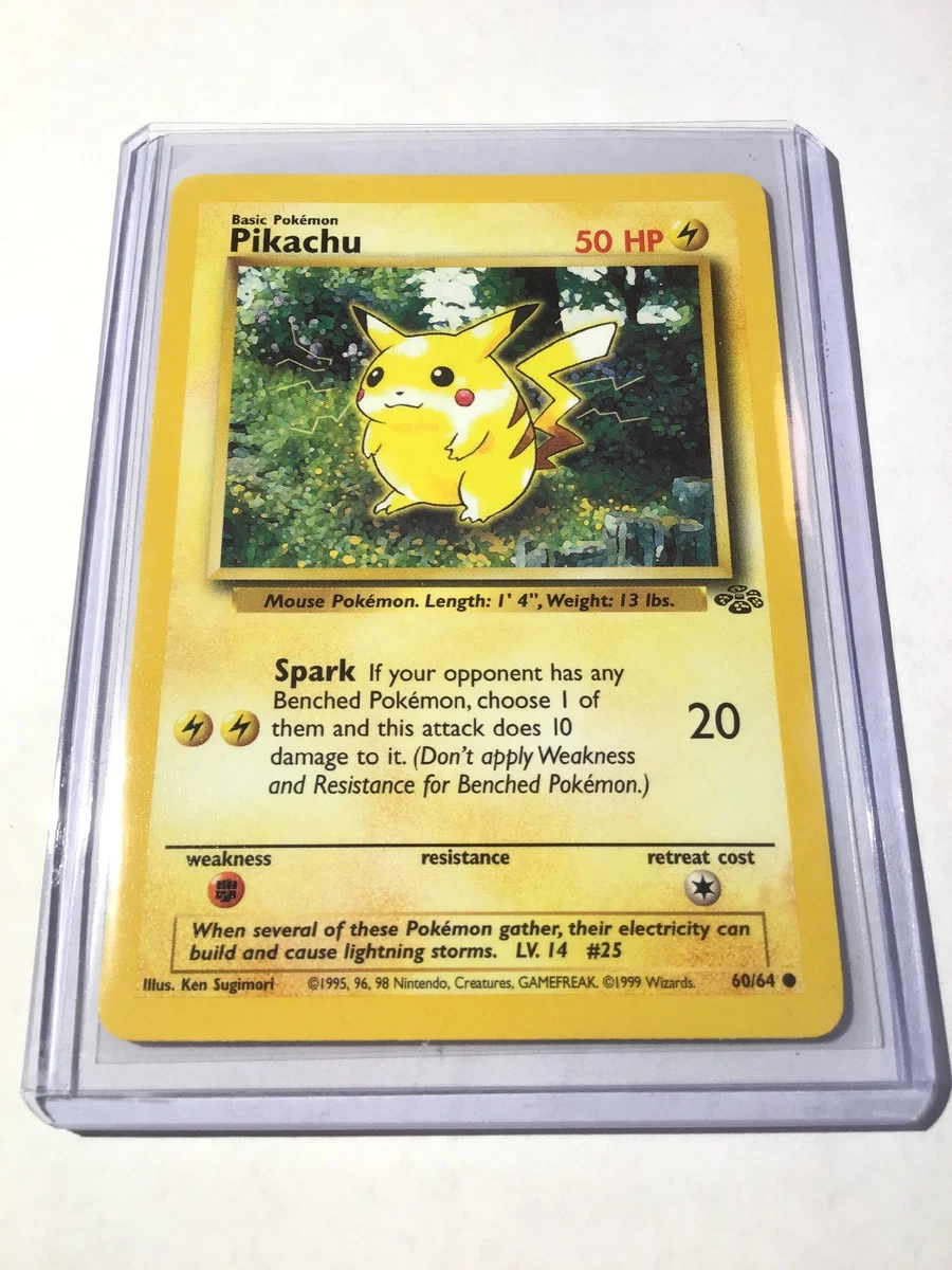 Pokemon Pikachu 60/64 Jungle Edition Unlimited, 1999, Card, TCG