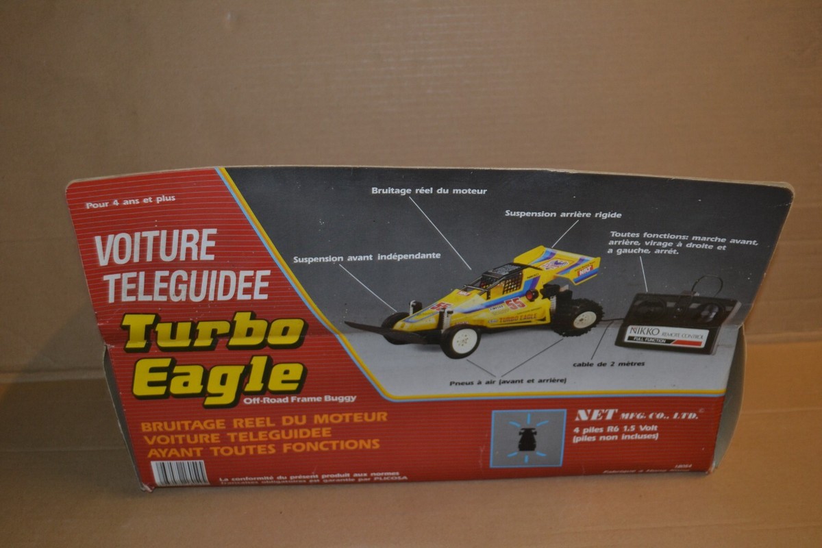 Nikko Teleguide Turbo Eagle – Buggy Radiocommandé Vintage 18054 – Pour Pièces Ou Restauration