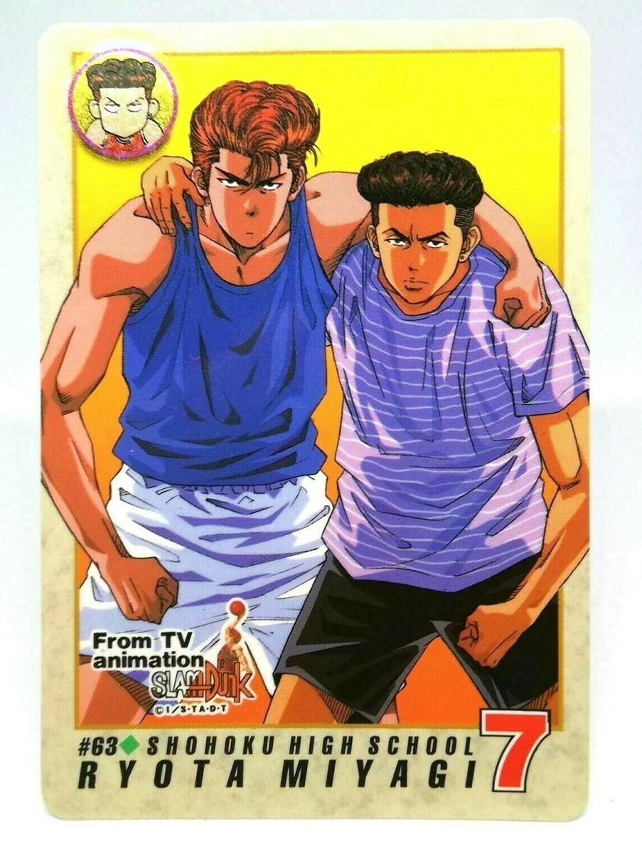 63 Miyagi Ryota Slam Dunk CARD From TV Animation Slam Dunk Shohoku