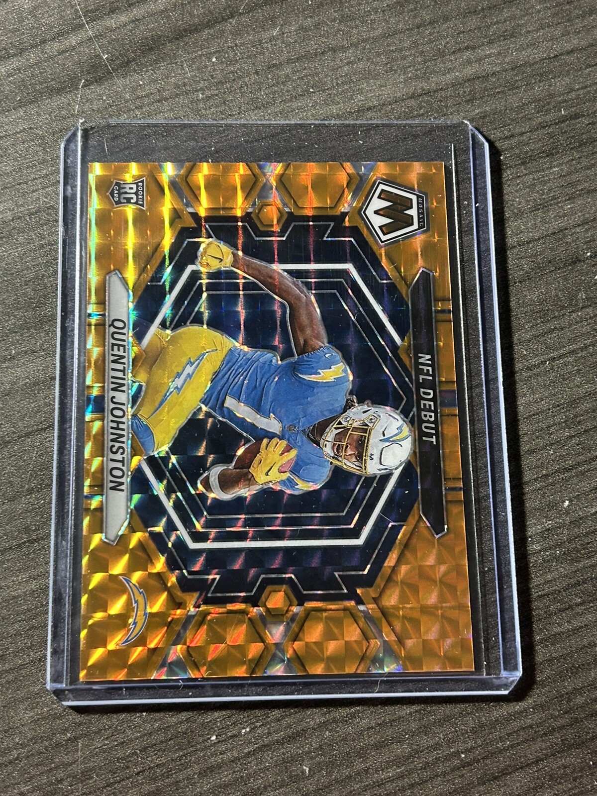 2023 Panini Mosaic /199 Orange NFL Debut Quentin Johnston A2