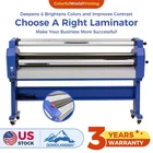 US Stock 63in Full-auto Heat Assisted Wide Format Cold Laminator-Trimmers Option