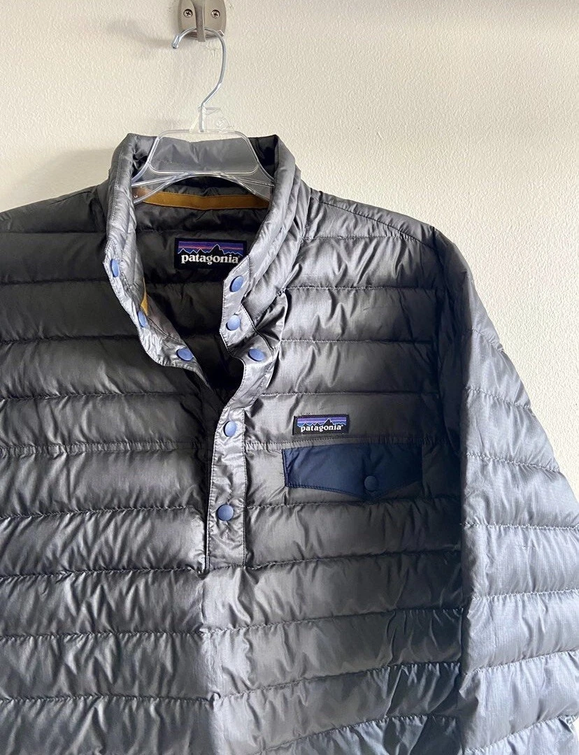 Patagonia torrentshell pullover forge grey top