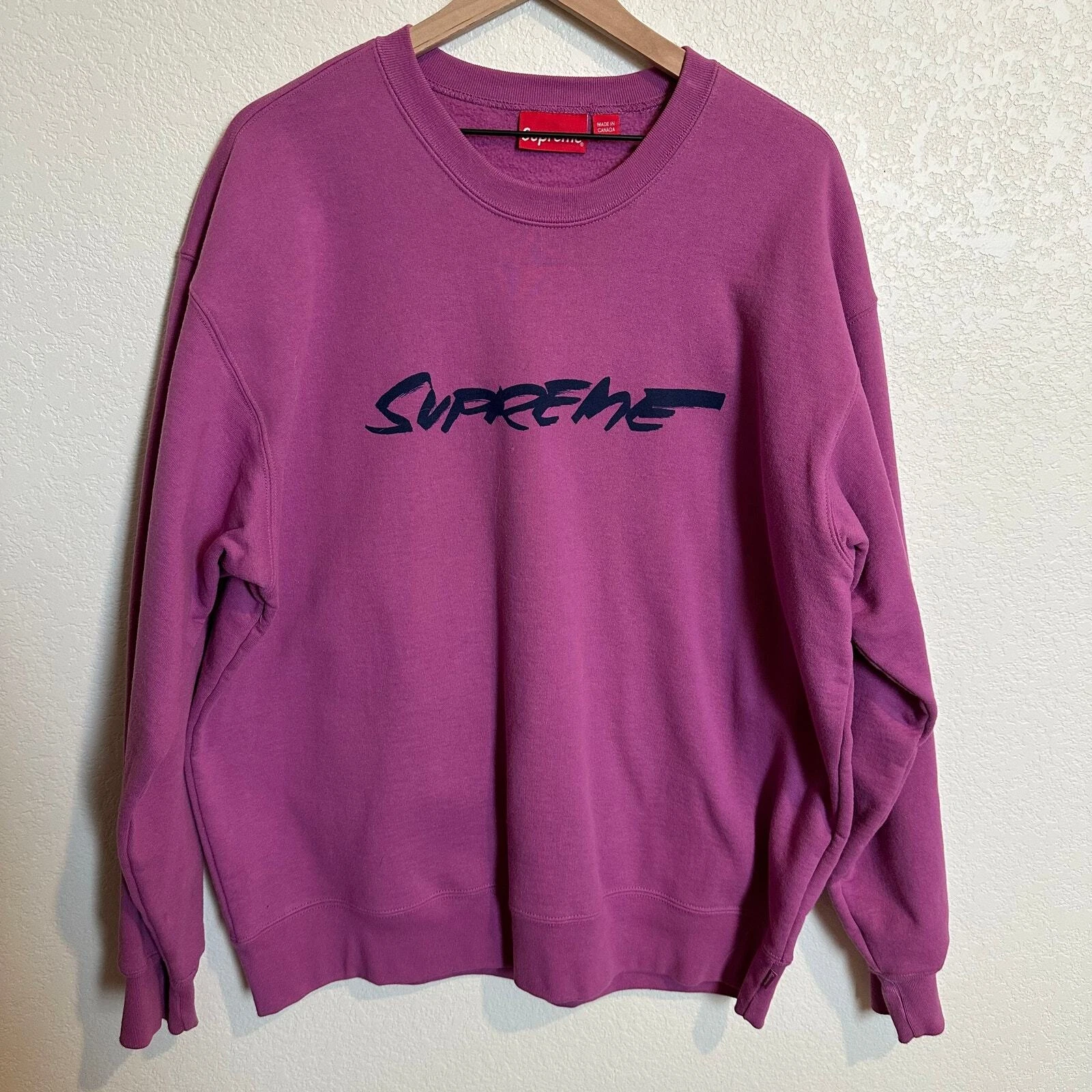 Logo Supreme Futura FW20 XL rose large violet