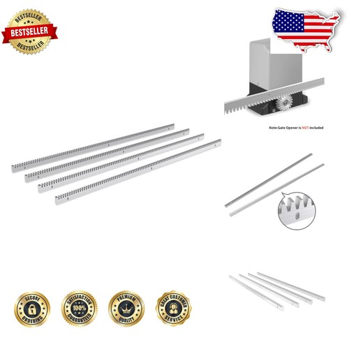 Weather-Resistant Steel Gear Racks for Sliding Gates - 13.12ft Total ...