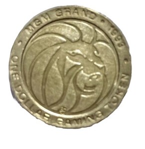 $1 Casino Token. MGM Grand, Las Vegas, NV. Wizzo.