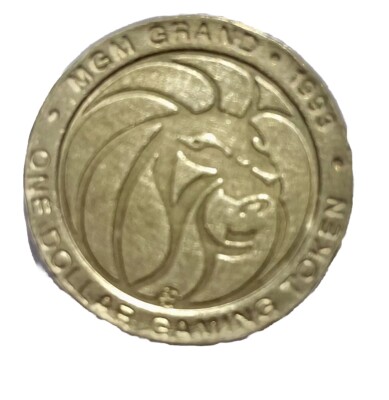 $1 Casino Token. MGM Grand, Las Vegas, NV. Wizzo.