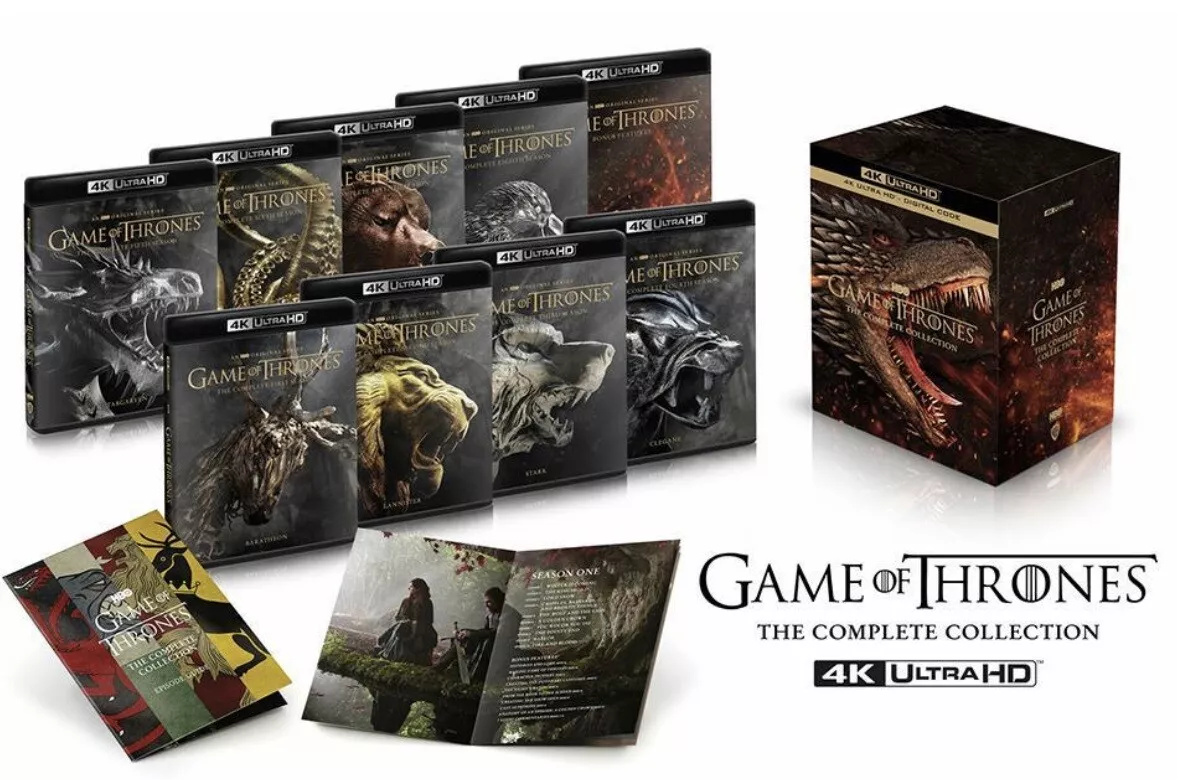 Nouveau coffret intégrale Game Of Thrones Blu-ray 4K Iron Anniversary