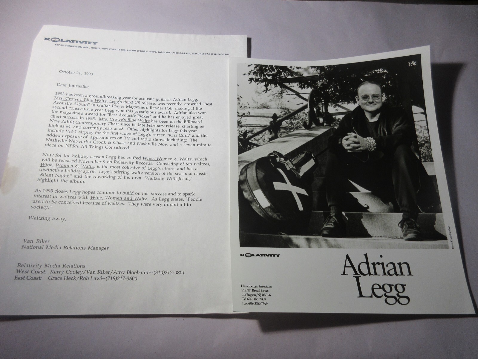 Adrian Legg Press Kit