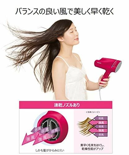 Panasonic EH-CNA9A-MS Nano Care Mauve Silver Hair Dryer from Japan [NEW] F/S