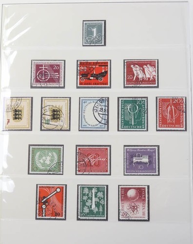 Bund 1949 bis 1992 gestempelte Sammlung in 3 Lindner-T-Alben hoher Katalogwert - Bild 8 von 24