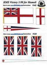 Mamoli HMS Victory 1:90 - jeu de drapeaux pour modèle