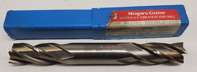NEW-Niagara Cutter-HSS Double End,End Mill-EDP#45203,5/8''Dia. 5/8'' Shank-4 Flute