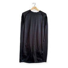 ACNE STUDIOS Teddi Black Silk Satin Dress, Size 38EU