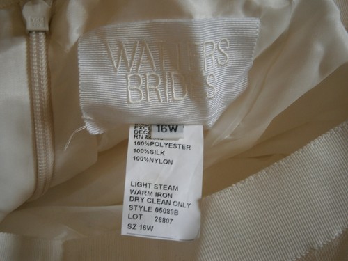 Watters Brides Ahsan 05089B Wedding Dress Skirt 16W Plus Tulle Silk Layers $1860 - Picture 8 of 13