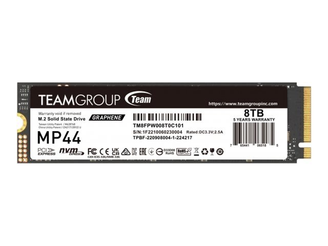 Team Group TM8FPW008T0C101 8 TB M.2 7200 MB/s Solid State Disk TM8FPW008T0C101