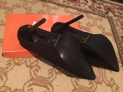 Black Nubuck Pumps - Picture 7 of 8