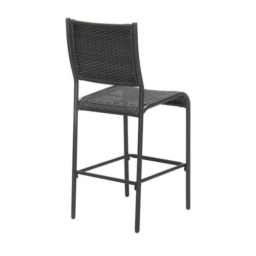 Unbranded Outdoor Serving Bar Set 5-Piece Wicker Durable Sturdy Steel Brown - Picture 6 of 7