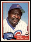 1981 Topps  Lynn McGlothen  #609 Chicago Cubs
